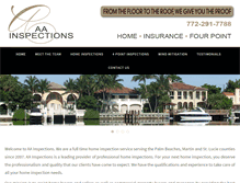 Tablet Screenshot of aa-inspections.com